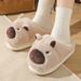 Cozy Plush Slippers For Women And Men - Thick Sole Indoor Outdoor House Shoes With Round Toe And Warm Fleece Lining, Perfect For Fall Winter_vogvips.com