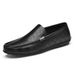 Loafers Men's Leather Shoes Loafers Doudou Shoes Plaid_vogvips.com