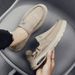 Old Beijing-style Men's Spring New Casual Shoes, Made Of Umbrella Fabric, Breathable, Slip-on Loafers With Soft Soles_vogvips.com