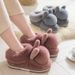 Women's Cotton With Heel, Thick Sole, Non-Slip, Maternity Shoes, Plush, Cute, Thickened, Warm Winter Slippers For Home_vogvips.com
