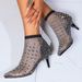 2026 European And American Sexy Pointed Toe Stiletto Large Size Fishnet Hollow Rhinestone Elastic Transparent Fashion_vogvips.com
