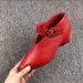 Designer Shoe 2026 Spring Autumn New European And American Fashion With Chunky Heels Deep V Neck Pointed Toe Mom's Plus_vogvips.com