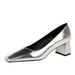 5288-9 Wind Women's Medium Thick Heel Small Square Head Shallow Mouth Foot Repair Versatile Banquet Spring And Autumn_vogvips.com