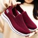 Old Beijing Cloth Shoes for Women Slip-On Flat Flyknit Upper Non-Slip Soft Sole Middle-Aged And Elderly Brand Women's Footwear_vogvips.com