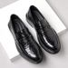 Genuine Leather Men's Casual Slip-On Business Formal Shoes Versatile Trendy Live Streaming One-Piece Loafers_vogvips.com