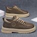 Wholesale Thick-soled Work For Men, Casual Shoes, Low-top Martin Boots, Leather Waterproof Breathable Sneakers, Men's_vogvips.com