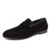 British Style Casual Lazy Leather For Men Large Size Loafers Suede Simple Slip-On Men's Trendy Shoes_vogvips.com