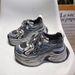 Women's Casual Sneakers With 7cm Platform Height - Retro Chunky Dad Shoes For Spring & Fall, Lightweight & Comfortable, Breathable Upper, Rubber Sole_vogvips.com