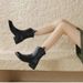 Genuine Soft Leather Short Cowboy Boots For Women Western Style Autumn Winter 2025 Versatile Niche New Pointed Toe_vogvips.com