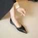 Inner Height Increase French Pointed Single Shoes Women's Autumn Shallow Mouth Beautiful Not Tired Foot Temperament Ladyshoes_vogvips.com