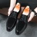 Large 47 Formal Shoes For Men, Sizes 38-46, Big Size British Style Pointed Toe Trendy Genuine Leather_vogvips.com