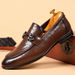 New Korean Business Formal Casual Shoes, Comfortable And Versatile British Style Breathable Loafers, Men's Leather Shoes_vogvips.com