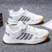 2023 Korean New Trendy Men's Sports With Breathable Mesh And Student Running Shoes Round Head Color Blocked Forrest Gump_vogvips.com