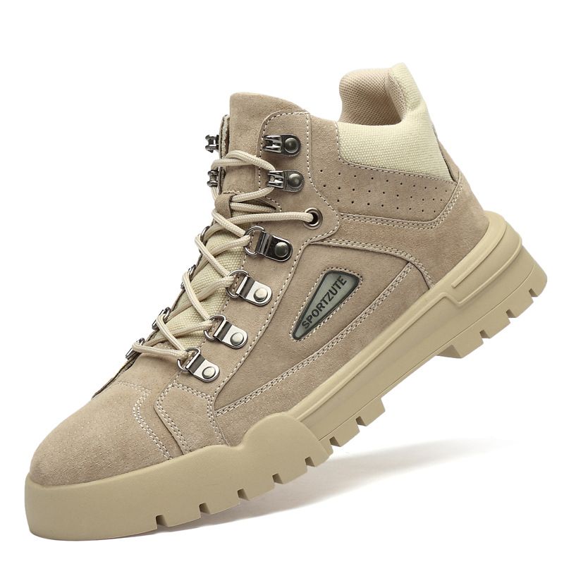 Martin Boots Men's Velvet Thermal High-top Men's Shoes Desert Boots Medium Tooling Short Boots_vogvips.com