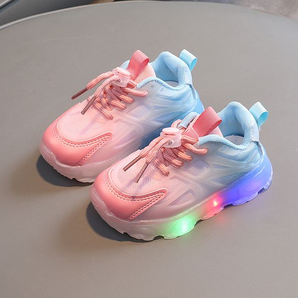 Boys' LED Light-Up Sneakers 2026 Spring Children's Soft Sole Non-Slip Flashing Light Girls' Casual Running Shoes Trendy_vogvips.com