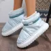 Cute Warm Ankle Winter Women Waterproof Down Cloth Snow Boots Woman Thick Sole Non Slip Plush Cotton Shoes Mujer 240830_vogvips.com
