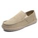 Men's Slip On Canvas Loafers Breathable Non-Slip Lightweight Casual Driving Walking Shoes_vogvips.com