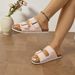 One Word Large Size Summer, Cool Slippers Women In Cross Denim, New Style For Wearing On The Beach Overseas_vogvips.com