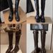 Vintage Washed Leather Knee-High Riding Boots For Women - Chunky Heel, Round Toe, Straight-Leg Design For Timeless Style_vogvips.com