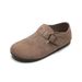 Women's Leather Slip-On Platform Shoes New Style Height Increasing Super Popular Spring Autumn Slippers_vogvips.com