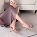 Fashion Versatile Thin Heel One-word High Heel Sandals Women_vogvips.com
