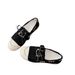Genuine Version~2026 Early Spring New Style New-Inspired Chain Flat Leather For Women, Versatile Retro Color-Blocked_vogvips.com