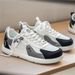 Men’s Lightweight Spring Summer Sneakers With Leather Upper Mesh Lining Flat Sole Round Toe Laced Sports Casual Footwear For Wide Feet_vogvips.com