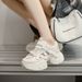 Small Size 2024 Thick-Soled Silver Fashion Dad For Women New Versatile Casual Height Increasing Lightweight Sneakers_vogvips.com