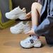 Dad Shoes Female Student Sports Running Casual Shoes Platform Height Increase_vogvips.com