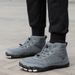 Women's Shoes Waterproof Snow Boots Men And Women Cold Proof Cotton Shoes Couples High Top Outdoor Plus Velvet Sports Shoes Barefoot Winter Shoes_vogvips.com