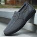 Trade Large Size Summer Mesh New Men's Cloth Shoes Breathable Slip-On Casual Polyurethane Flat Heel_vogvips.com