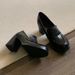 Women's Classic Loafers Slip-On Shoes - Comfortable High Heel (6-8cm) Round Toe With Soft Microfiber Lining - Elegant Black & Brown For Office_vogvips.com