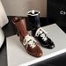 Cowhide Version~ Internal Height Increase Duck Hunting For Women, Ins Style Versatile Color Block Lace-up Boxing Boots,_vogvips.com