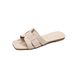 Slippers Women Summer Wear New Internet Celebrity Versatile Beach One-word Drag Travel Holiday Flat Bottom_vogvips.com