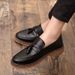 Euro Step Brogue For Men Korean Style Trendy British Slip-On Small Leather Men's Casual Business Versatile Youth Shoes_vogvips.com