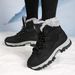 Winter Outdoor Women's Leisure Travel Shoes, Martin Snow Boots, Outdoor High Top Cotton Shoes, Warm And Fashionable_vogvips.com