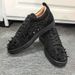 Electric Embroidery Velvet Flat Men's Casual Sports Single Shoes Rivet Cross-Border Hot Sale Wholesale In Stock_vogvips.com