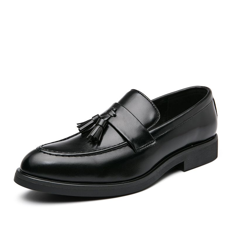 Men's Popular Fashion Loafer Casual Shoes Lightweight Popular Men's Large Size Tassel Brogue Casual Slip-on Leather Shoes_vogvips.com