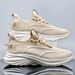 Men Running Shoes Lightweight Soft Elastic Trendy Sports Shoes Thick Soled Cushioned Anti Slip Sneakers Daily Wear Walking Shoes_vogvips.com
