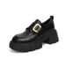 College-style Thick-soled Loafers 2024 New Model, Soft Single For Women, Spring And Autumn Retro British Style Brown_vogvips.com