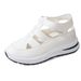 Women's Foreign Trade Sandals, Hollow-out Roman-style Leather Summer Breathable Shoes With Internal Height-increasing_vogvips.com