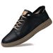 Round Head Casual Shoes Men's Shoes Cowhide Board Shoes British Cowhide Leather Shoes Men's Shoes Low-top British Driving Shoes_vogvips.com