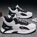 Men's Summer New Breathable Leather Men's Sports Korean Version Versatile White Interior Height Increasing Dad Trendy_vogvips.com