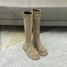 Over-the-Knee Suede For Women, Autumn And Winter New Style, Fleece-Lined, Thickened High Boots, Chunky Heel, Thick Sole,_vogvips.com