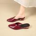 2026 New Pointed-Toe High-Heel For Women, Versatile Mary Jane Chunky Heel, Open-Back Shallow Fashionable Outdoor_vogvips.com