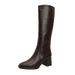 High Women's Long Women 2025 New Winter Knight Thick Heel Square Toe Brown Over-the-Knee Boots_vogvips.com
