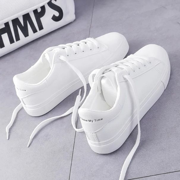 White For Women 2021 New Style Women's Student Flat Trendy Shoes Versatile Spring And Autumn Sports Casual Sneakers_vogvips.com