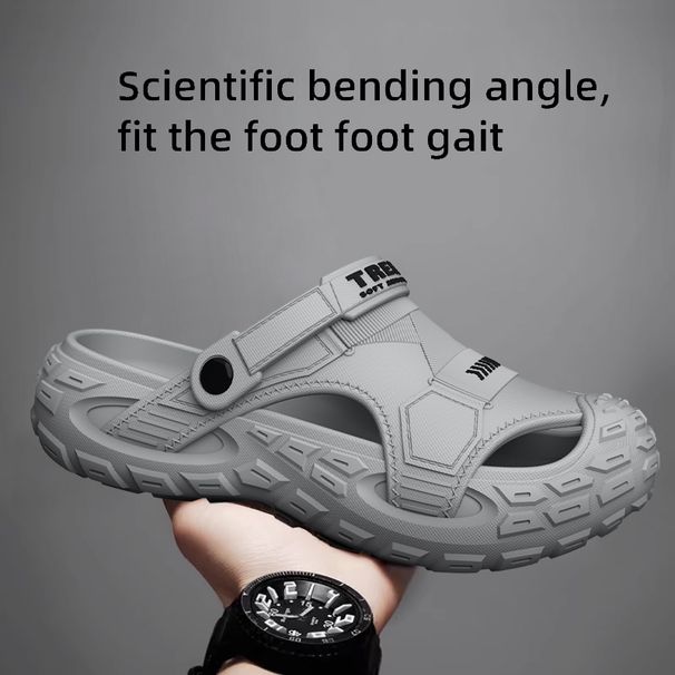 EVA Sandals Men In Summer, Thick Soft Soled Outdoor Wear, Beach For Casual Sports, And Perforated Shoes_vogvips.com