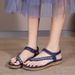 Women's Flat Sandals Women Simple Light Casual Style Flat Large Size Set Toe Sandals_vogvips.com