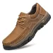Mens Lace Up Casual Leather Shoes Oxfords Handmade Comfortable Walking Work Dress Office Travel Outdoor 250122_vogvips.com